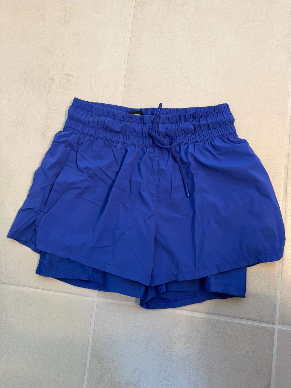 Women's Layered Athletic Skort in Royal Blue